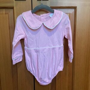 Pink Bubble w/ Peter Pan Collar and Empire Waist NWOT 6-12 months 100% cotton